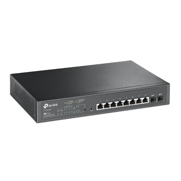  POE Switch: JetStream 10-Port Gigabit Smart Switch with 8-Port PoE+, Odama Cloud SDN  